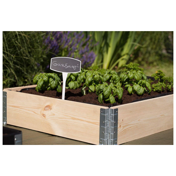 Kronus KGB1208NL Garden Box Eco Aiuola Rialzata Legno PEFC 120x80 cm Orto Giardino colore Naturale