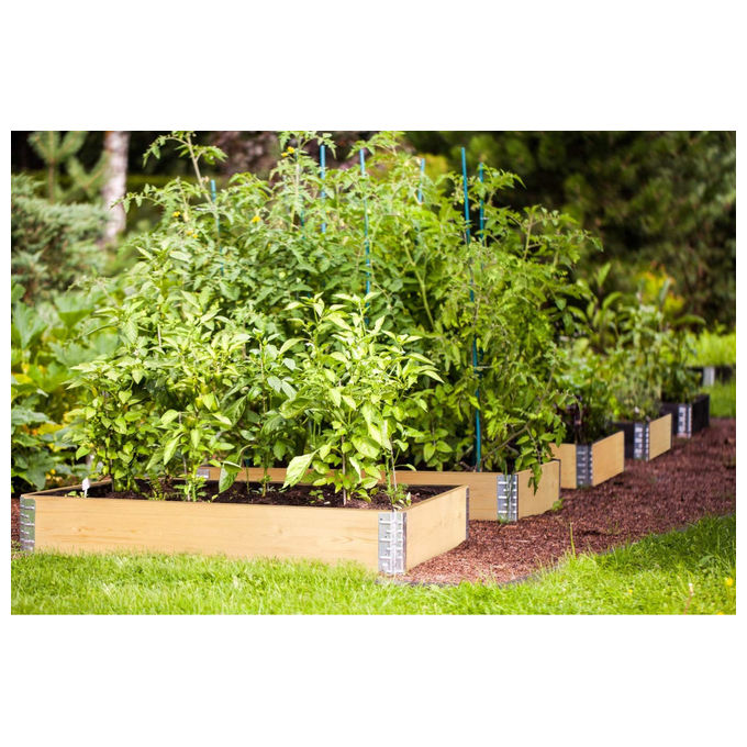 Kronus KGB1208NL Garden Box Eco Aiuola Rialzata Legno PEFC 120x80 cm Orto Giardino colore Naturale