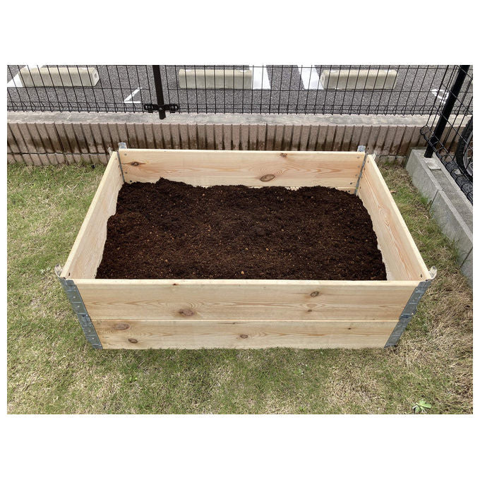 Kronus KGB1208NL Garden Box Eco Aiuola Rialzata Legno PEFC 120x80 cm Orto Giardino colore Naturale