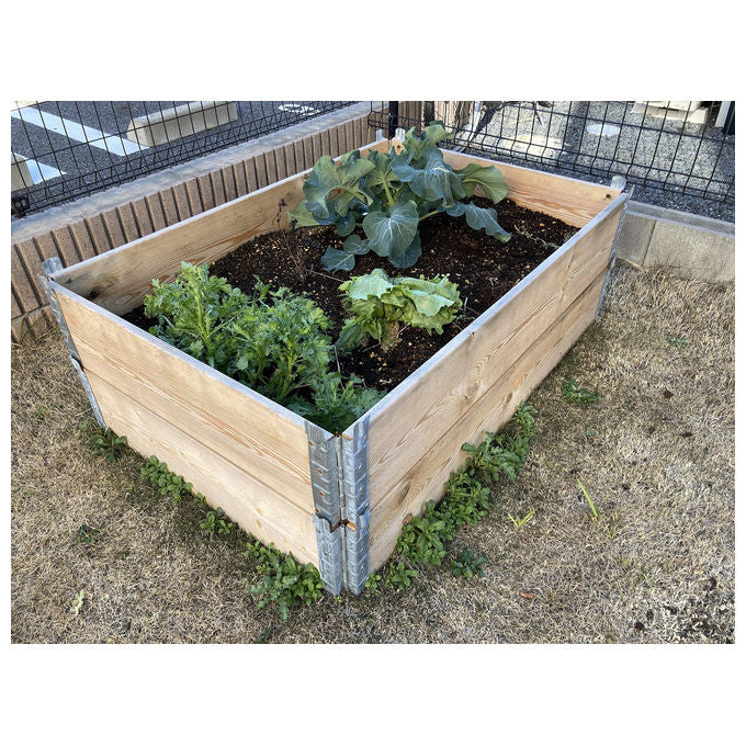 Kronus KGB1208NL Garden Box Eco Aiuola Rialzata Legno PEFC 120x80 cm Orto Giardino colore Naturale