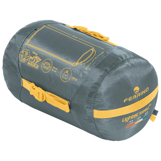 Ferrino Lightech Shingle SQ, Sacco a Pelo, Trekking, Campeggio, Scout