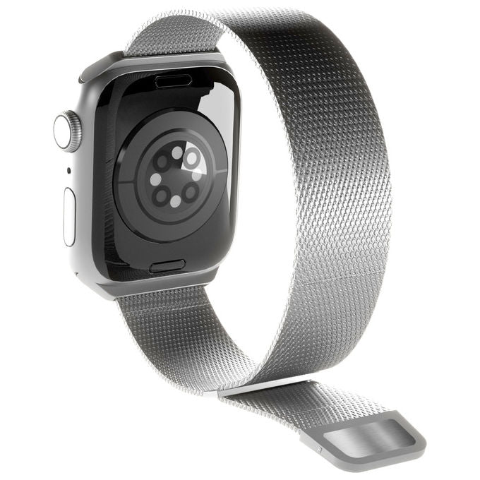 Puro, Cinturino per Apple Watch 38-40-41mm in acciaio milanese, Argento