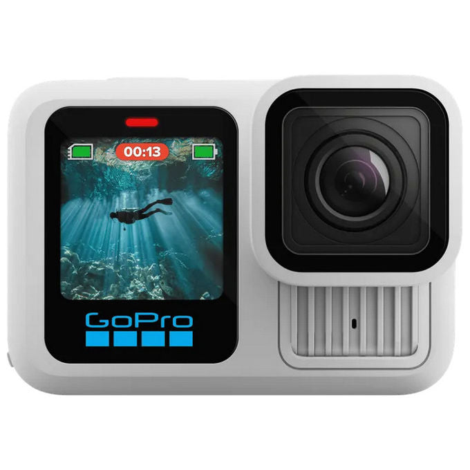 GoPro, Action Camera Hero13 Black, 5.3K Ultra HD, Polar White, Impermeabile