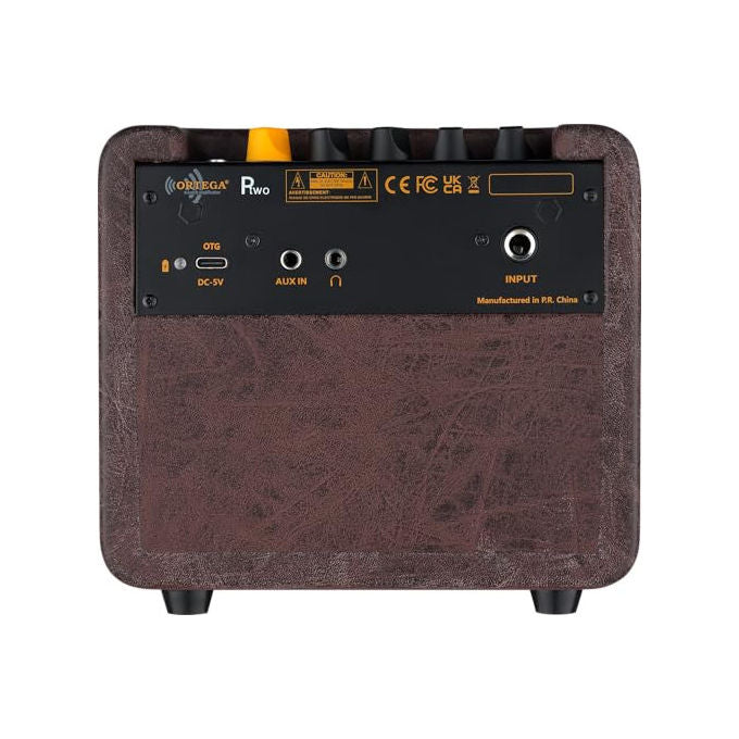 Ortega Guitars, Amplificatore Acustico 12W, Tascabile Bluetooth con Effetti