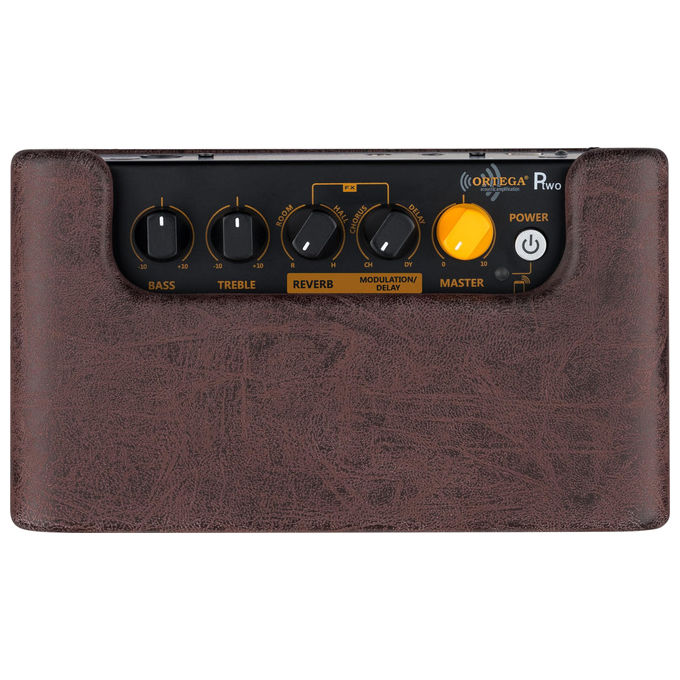 Ortega Guitars, Amplificatore Acustico 12W, Tascabile Bluetooth con Effetti
