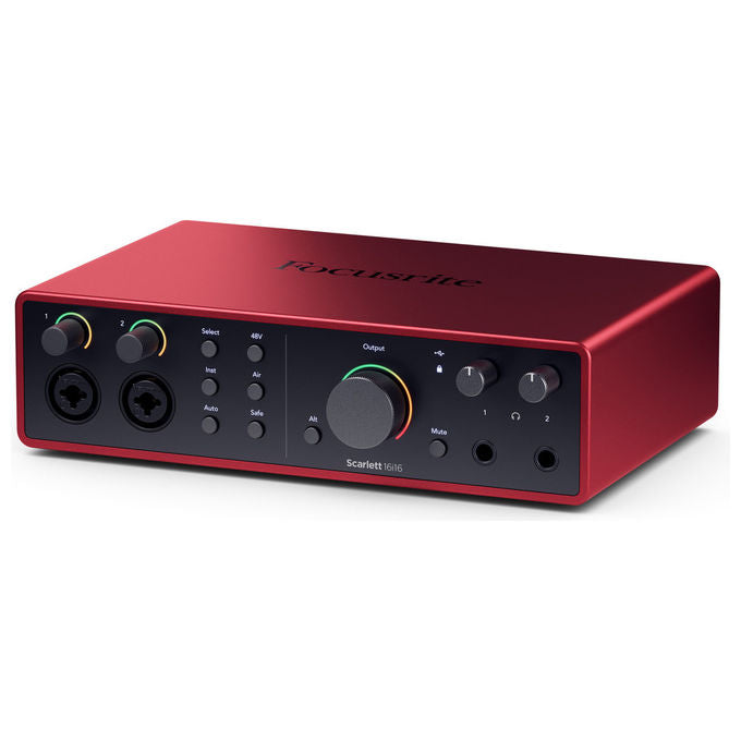 Focusrite Scarlett 16i16, 16x16 Interfaccia Audio USB, 2 Preamplificatori, 24-bit-192 kHz