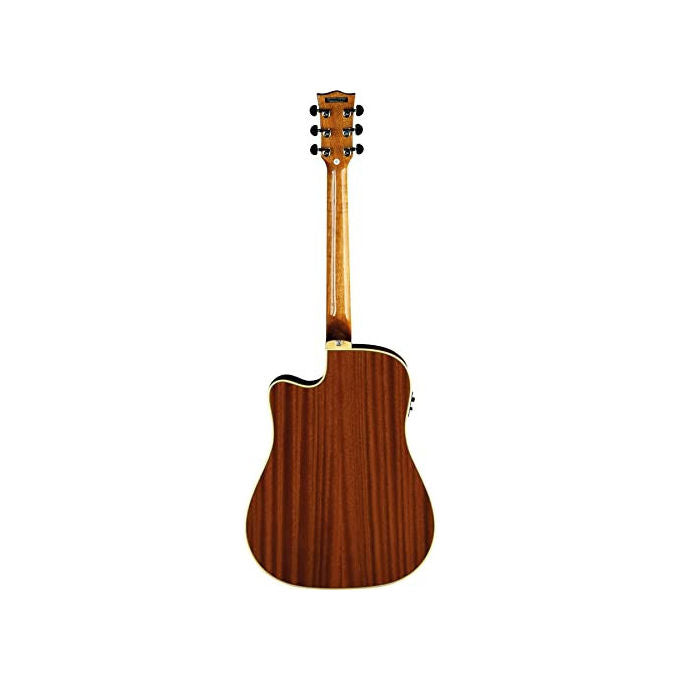 Eko D150ce Chitarra Acustica Elettrificata Dreadnought Cutaway Fishman Presys II Mogano Naturale