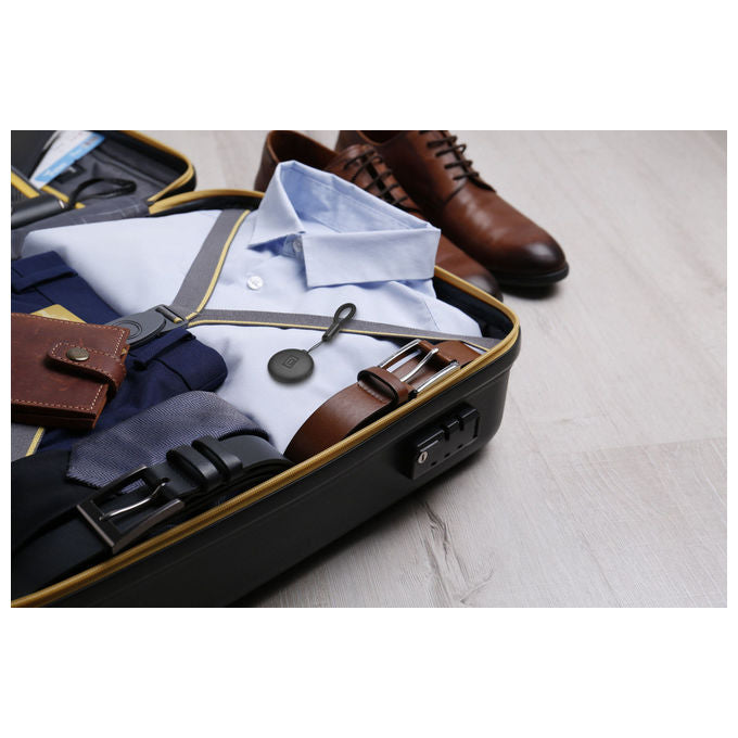 Cellularline Tracy Tag, Localizzatore Bluetooth, Compatibile iOS, Anti-Polvere, Nero
