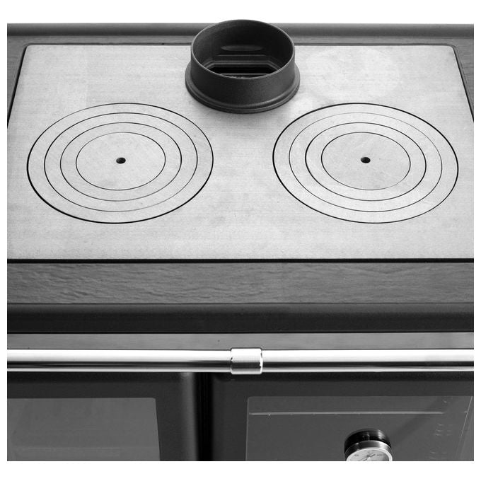 LA NORDICA Stufa a Legna Rosa L 5.0 VST Steel Nero Antracite 9.5 kW