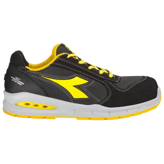 Diadora C4663 Run Net AB Low Scarpa Antinfortunistica S1P Puntale Acciaio 200J Antistatica Traspirante con Plantare Estraibile colore Nero