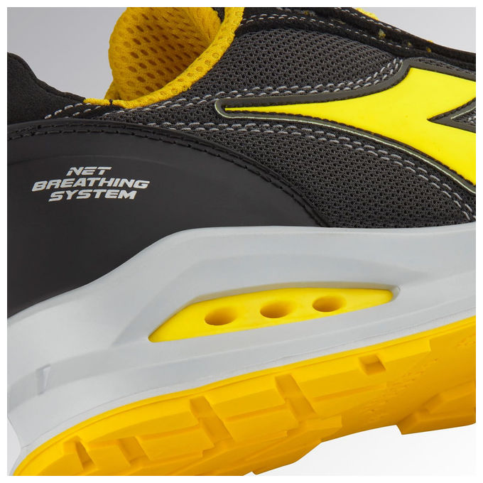 Diadora C4663 Run Net AB Low Scarpa Antinfortunistica S1P Puntale Acciaio 200J Antistatica Traspirante con Plantare Estraibile colore Nero