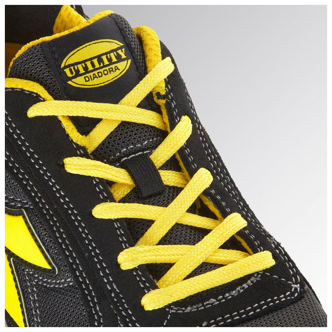 Diadora C4663 Run Net AB Low Scarpa Antinfortunistica S1P Puntale Acciaio 200J Antistatica Traspirante con Plantare Estraibile colore Nero
