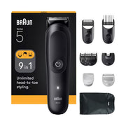 Braun AIO5540 Tagliacapelli Multigrooming Nero Ioni di Litio