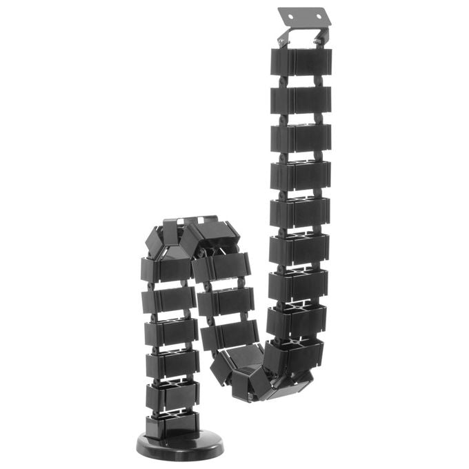Equip, Organizer per Cavi da Pavimento, Nero, ABS Sintetico, Acciaio, 650808