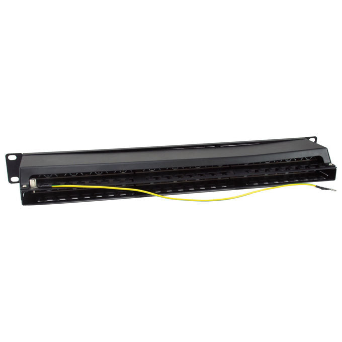 Equip 326626 Pannello Patch 48 Porte Cat.6A Schermato 1U Rack 19'' 500 MHz 10GBase-T colore Nero