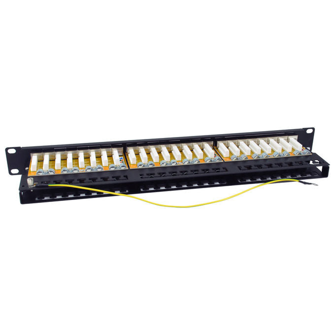 Equip 326626 Pannello Patch 48 Porte Cat.6A Schermato 1U Rack 19'' 500 MHz 10GBase-T colore Nero