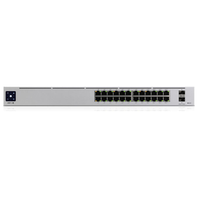Ubiquiti USW-PRO-24-POE UniFi Switch Pro 24 PoE Gestito L2-L3 24 porte Gigabit 16 PoE+ 8 PoE++ 2 SFP+ 10G 400W colore Argento