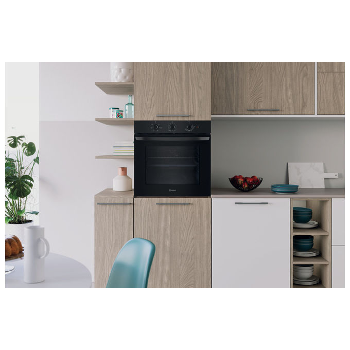 Indesit IO 235H B Forno da incasso Elettrico Multifunzione 66 L Classe A 6 Funzioni Pulizia Idrolitica (60x60x60 cm) colore Nero