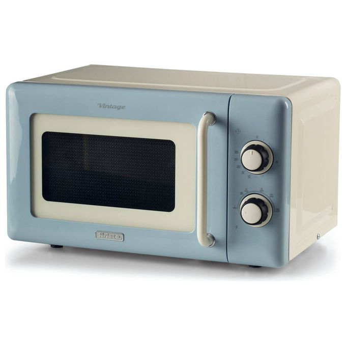 Ariete 3960 Linea Vintage Forno a microonde Solo Microonde 20 L 800 W 6 livelli Timer 30 min colore Celeste