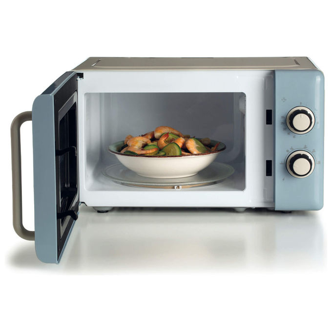 Ariete 3960 Linea Vintage Forno a microonde Solo Microonde 20 L 800 W 6 livelli Timer 30 min colore Celeste