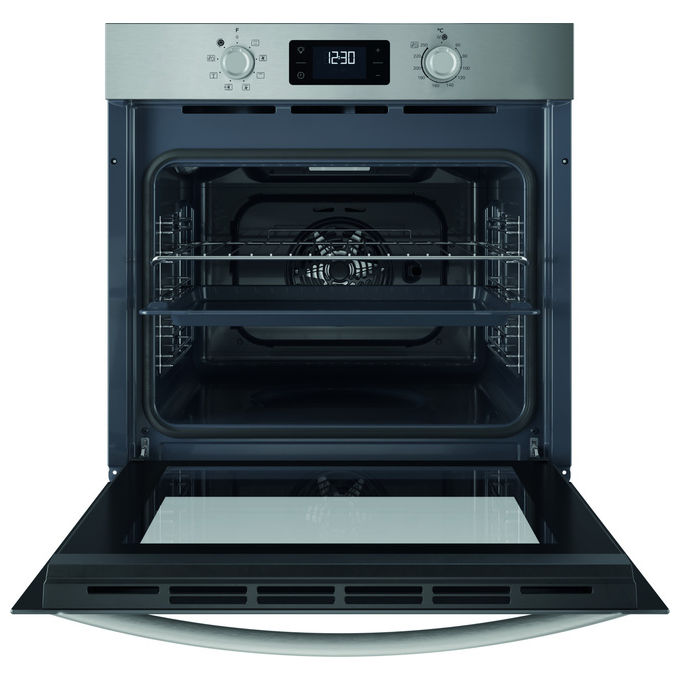 Indesit IO255HX Forno da incasso Elettrico Multifunzione 71 L Classe A 8 Funzioni Pulizia Idrolitica Grill (60x60x55 cm) colore Acciaio Inox
