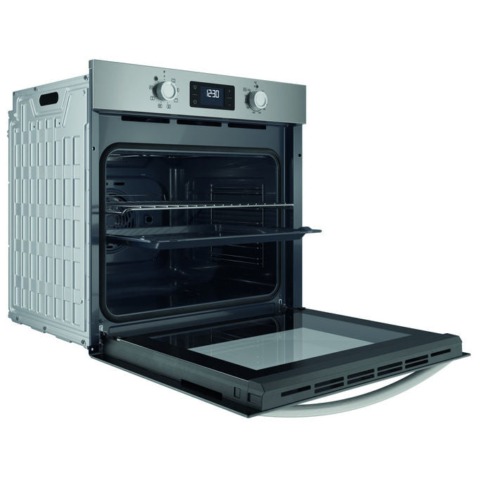 Indesit IO255HX Forno da incasso Elettrico Multifunzione 71 L Classe A 8 Funzioni Pulizia Idrolitica Grill (60x60x55 cm) colore Acciaio Inox