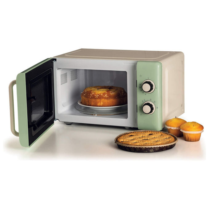 Ariete 3960 Vintage Forno a microonde Solo microonde 20 L 800W 3 funzioni 6 livelli di cottura Timer 30 min colore Verde