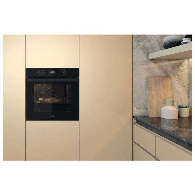 Whirlpool OMR58HU1B Cook3 Forno da incasso Elettrico 71 L Classe A+ 12 Funzioni Autopulizia Pirolitica (55x59,5x59,5 cm) colore Nero