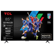 TCL 85C69K Serie C69K Smart TV QD-MiniLED 4K 85'' 144Hz Dolby Vision IQ Atmos Google TV colore Metallico