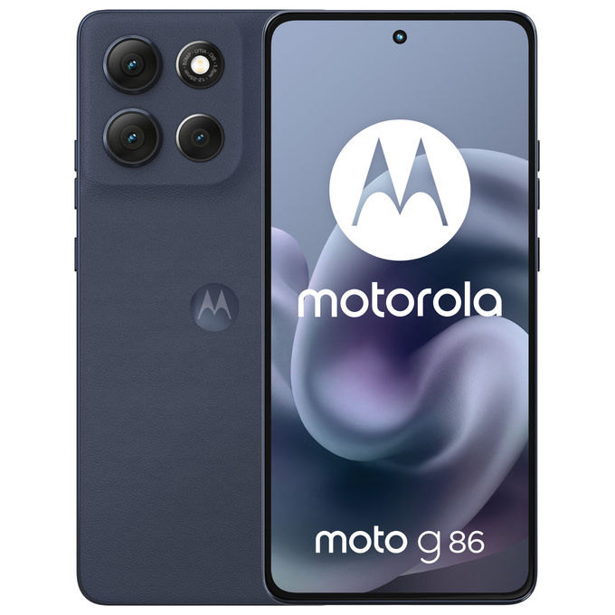 Motorola PB7L0086SE Moto G86 5G Smartphone Doppia SIM 8 GB RAM 256 GB P-OLED 6.67'' 5200 mAh IP68 colore Blu Scuro