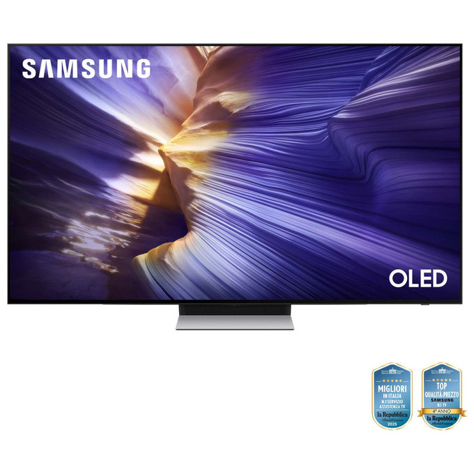 Samsung QE55S90FAEXZT S90F Smart TV OLED 55'' 4K Ultra HD Vision AI NQ4 Gen3 Dolby Atmos 144Hz colore Nero
