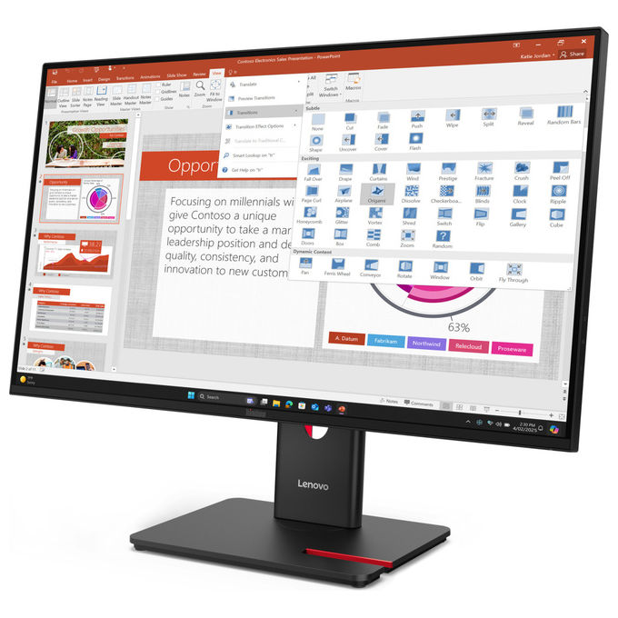 Lenovo ThinkVision T27-40 Monitor LED 27 Pollici Full HD