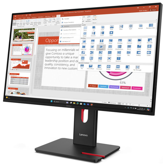 Lenovo ThinkVision T27-40 Monitor LED 27 Pollici Full HD