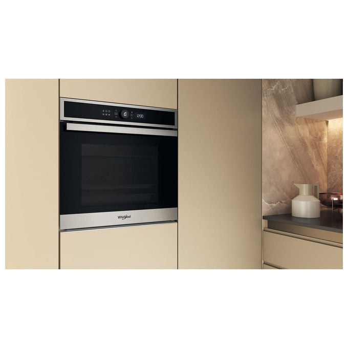 Whirlpool WOI4IS8PM0SXA Forno da incasso Multifunzione 73 L Classe A+ 17 funzioni Pirolisi Idrolisi Vapore Pizza 310° (67x56x64 cm) colore Inox