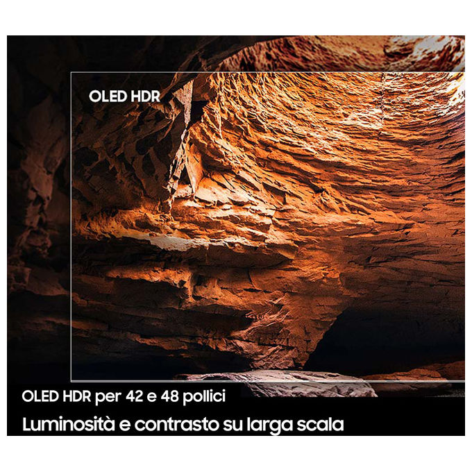 Samsung QE48S90FAEXZT S90F Smart TV OLED 4K 48'' Processore NQ4 AI Gen3 144 Hz Dolby Atmos colore Nero