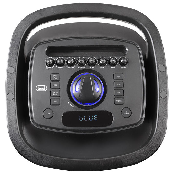 Trevi XF 3150 KB Altoparlante da Festa 130 W Bluetooth TWS Karaoke LED Telecomando colore Nero