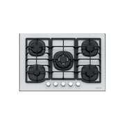 Silverline piano cottura gas 5 fuochi incasso 75 cm vetro Bianco wok CS5405W01