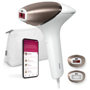 Philips BRI945-00 Lumea Prestige Epilatore Luce Pulsata IPL SenseIQ 450000 impulsi 5 intensita' app compatibile colore Rosa Bianco