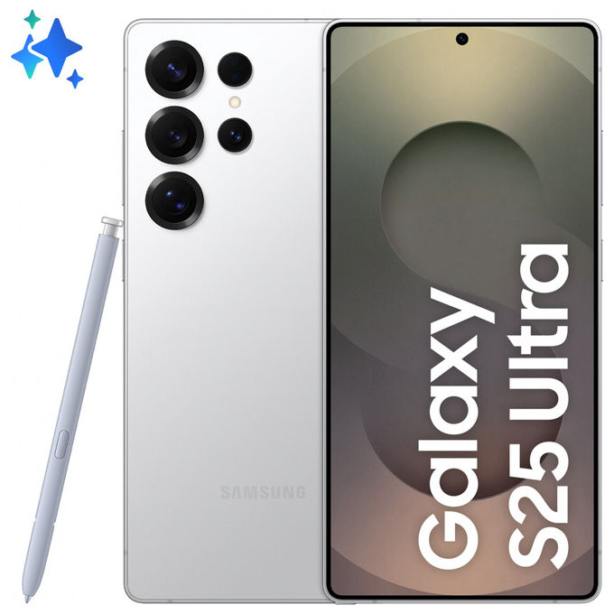 Samsung galaxy s25 ultra smartphone 6.9 256gb 12gb ram fotocamera 200mp titanium whitesilver