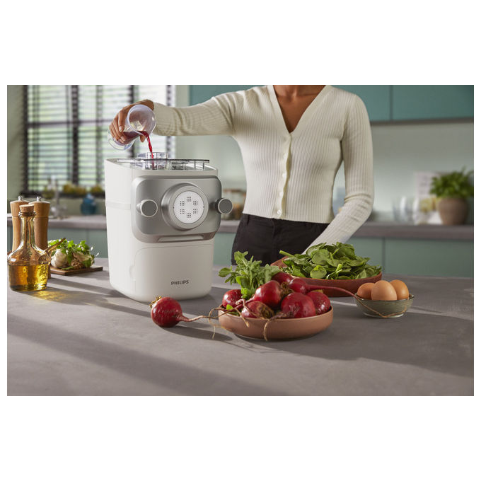 Philips HR2660-00 Serie 7000 Macchina per Pasta Automatica 6 Trafile 700 g 200 W colore Bianco