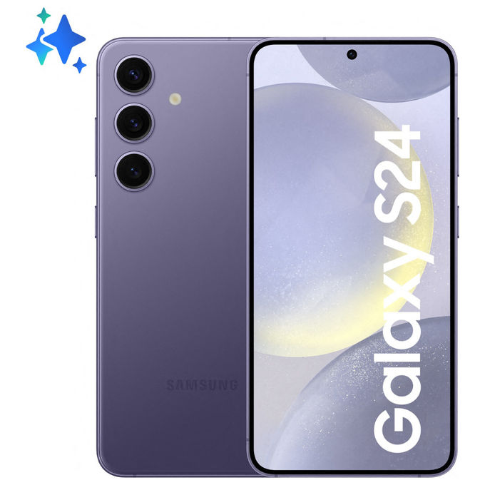 Samsung Galaxy S24 smartphone 6.2 pollici 256gb 8gb ram dual sim viola 5g ai