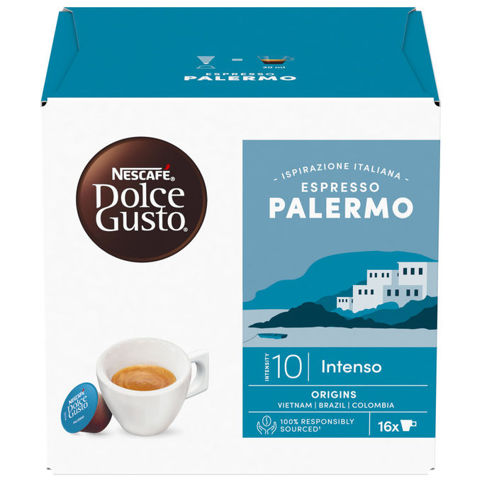 Nescafe Dolce Gusto capsule caffe espresso Palermo intensita 10 confezione da 16