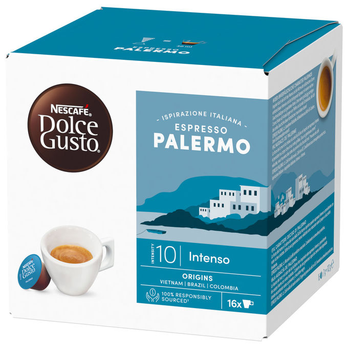 Nescafe Dolce Gusto capsule caffe espresso Palermo intensita 10 confezione da 16