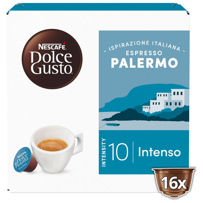 Nescafe Dolce Gusto capsule caffe espresso Palermo intensita 10 confezione da 16