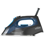 Black+decker BXIR2605E Ferro da Stiro a Vapore 2600W Piastra Acciaio Inox Vapore Continuo 40 g-min Colpo Vapore 170 g-min Anti-Calcare colore Nero