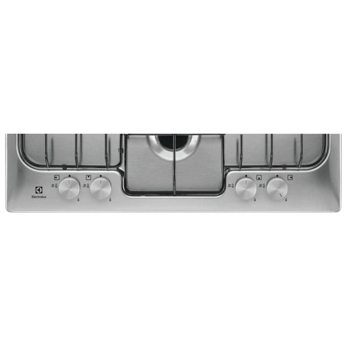 Electrolux piano cottura gas 4 fuochi crosscook 60 cm acciaio inox rgg6242lox