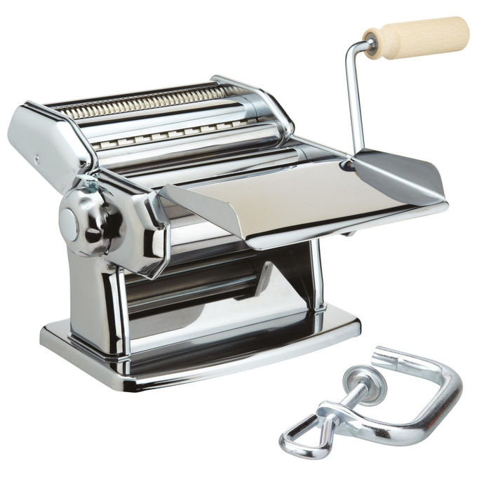 Imperia 4100 iPasta Classica Macchina per la Pasta Manuale 3 Formati 6 Spessori acciaio cromato colore Cromo