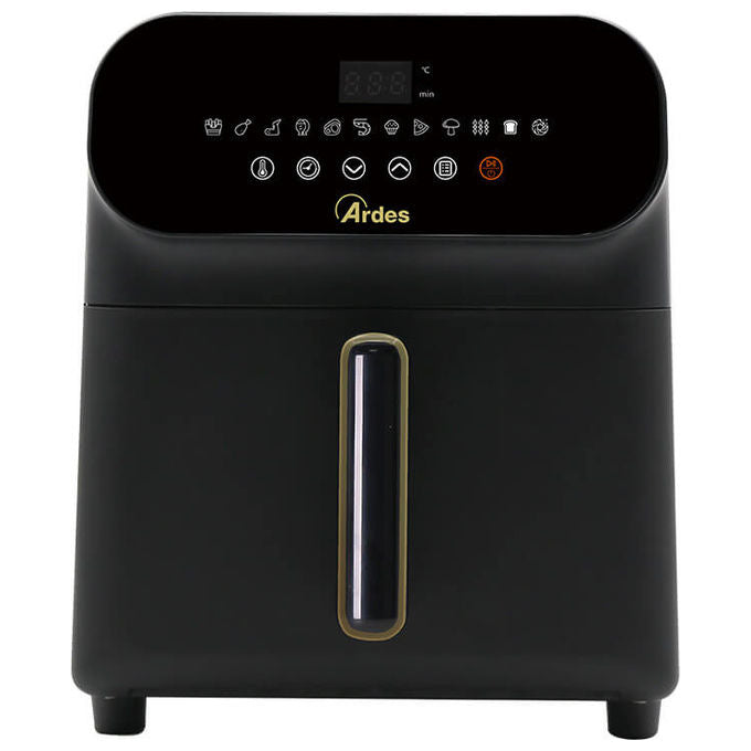 Ardes friggitrice ad aria Eldorada 6 litri 1700w display touch 12 programmi nero