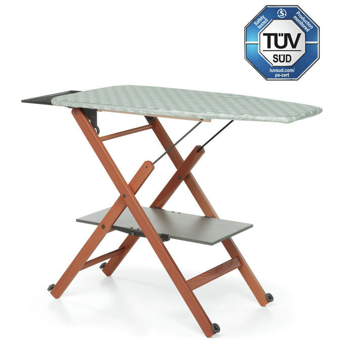 Foppapedretti 310806 Assai Evo Asse da stiro pieghevole in legno regolabile 3 altezze 102x49 cm colore Noce