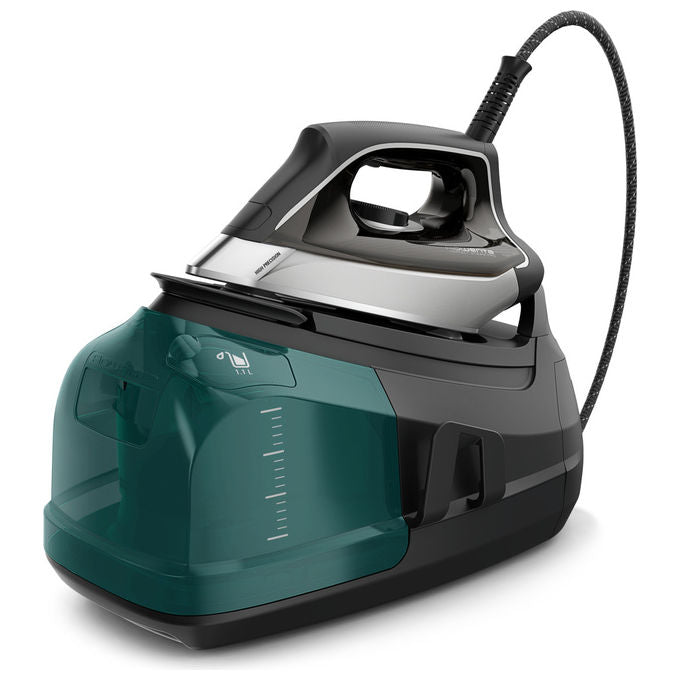 Rowenta DG8627F0 Ferro da stiro con caldaia 2400W 7,2 bar 120 g-min Piastra Microsteam 400 HD colore Nero Verde